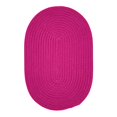 thumbnail image 1 of Colonial Mills BR70R072X108 6 x 9 ft. Boca Raton Braid Outdoor Rug, Magenta, 1 of 1
