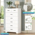 thumbnail image 5 of White 7 Drawers Dresser for Bedroom, Modern Chest of Drawers with Metal Handle, Vertical Dresser Storage Cabinets for Living Room Hallway, 5 of 7