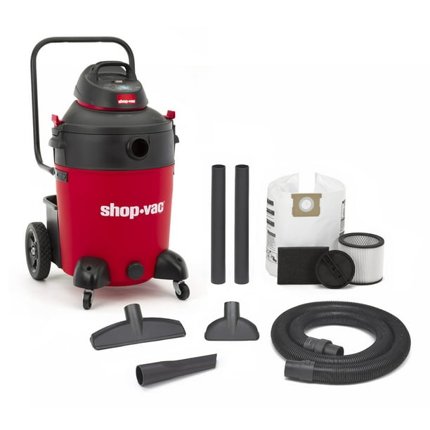 Shop Vac 5973136 14 Gallon 6.5 PHP Wet & Dry Vac With Contractor Cart
