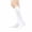 White, variant on Women's Solid Color Knee High Socks, Soft Breathable Calf Length Long Socks, Daily Casual and Uniform Cotton Blend Hosiery, Hot Pink, One Size