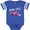 Football Blue and White, variant on Born to Race Pink Race Car Boys or Girls Baby Bodysuit