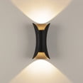 thumbnail image 1 of Aplique LED de 10W para exteriores, focos de pared para interiores, lámpara de pared para exteriores moderna de aluminio IP65, foco para arriba y abajo, luz blanca cálida, aplique para exter JFHHH pequeña, 1 of 5