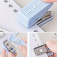 thumbnail image 6 of 8pcs/box Multifunctional Efficiency Eet Tool Box 8-Piece Punching Machine Stapler Scissor Tape Machine Hand Ledger, 6 of 9