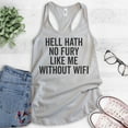 thumbnail image 2 of Hell Hath No Fury Like Me Without Wifi Tank Top, Ladies Racerback Tank Top, Wifi Tank, Silver Gray, Medium, 2 of 3