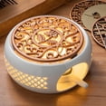 thumbnail image 4 of Round Ceramic Teapot Warmer Warming Holder Warmer?Tea Heater for Heating Coffee Milk or Tea, 4 of 9