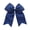 Navy, variant on Jumbo Hair Bow Clip with Tails (Black)