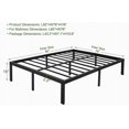 thumbnail image 2 of 18 Inch Platform Bed Frame/Easy Assembly Mattress Foundation / 3000lbs Heavy Duty Steel Slat/Noise Free/No Box Spring Needed,King, 2 of 5