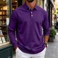 thumbnail image 2 of LWavelet Men's Polo Shirt Long Sleeve Collared Golf Shirts Quick Dry Lightweight 3-Button Performance Work Fishing Athletic Tops, 2 of 6