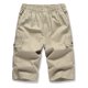 thumbnail image 4 of Pantalones cortos holgados e informales de talla europea para hombre, pantalones cortos de calle recortados con múltiples bolsillos, 4 of 4