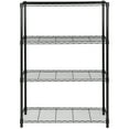 thumbnail image 2 of SAFAVIEH Bravo 4-Tier Chrome Wire Shelf Black, 2 of 4