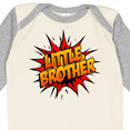 thumbnail image 4 of Inktastic Little Brother Comic Book Boys Long Sleeve Baby Bodysuit, 4 of 5