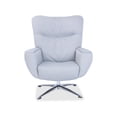 thumbnail image 2 of Lorell Lounge Chair 360-degree Swivel 35-1/2"x34"x38" Gray 48160, 2 of 4