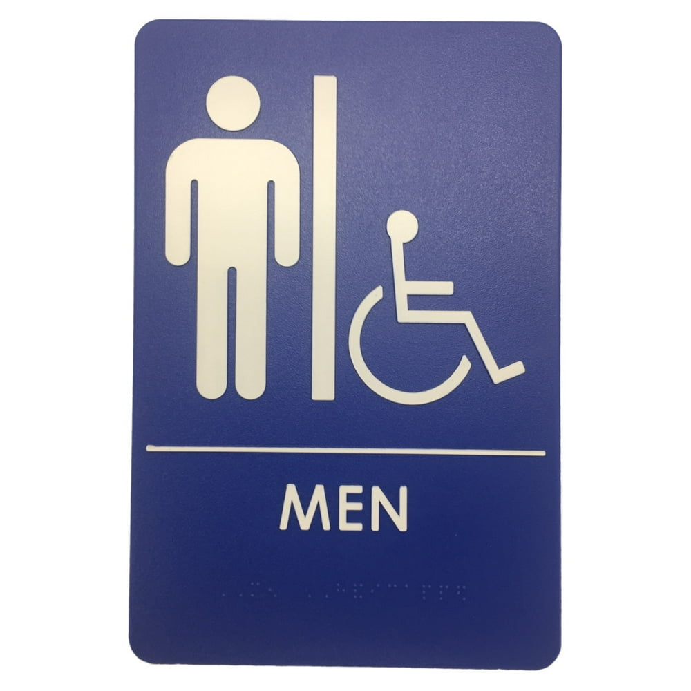 Men’s Restroom Signs, Bathroom Door Signs for Offices, Businesses, and Restaurants
