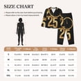 thumbnail image 4 of Pofeuu 2025 Happy New Year Print Womens Pajamas Set Long Sleeve Sleepwear Button Down Nightwear Soft Pj Lounge Sets Button Down Pajamas Women-Medium, 4 of 7