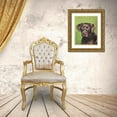 thumbnail image 3 of Sands, Jill 15x18 Gold Ornate Wood Framed with Double Matting Museum Art Print Titled - Dog Portrait-Chocolate, 3 of 4