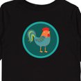thumbnail image 4 of Inktastic Rooster Chicken Farmer Boys or Girls Long Sleeve Toddler T-Shirt, 4 of 5
