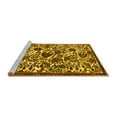 thumbnail image 2 of Ahgly Company Machine Washable Indoor Round Persian Yellow Traditional Area Rugs, 4' Round, 2 of 4