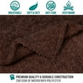 thumbnail image 2 of PetAmi Medium Fluffy Sherpa Fleece Throw Blanket for Dogs & Cats, Brown, 2 of 8