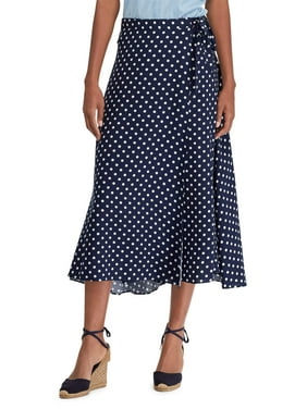 Dot-Print Skirt