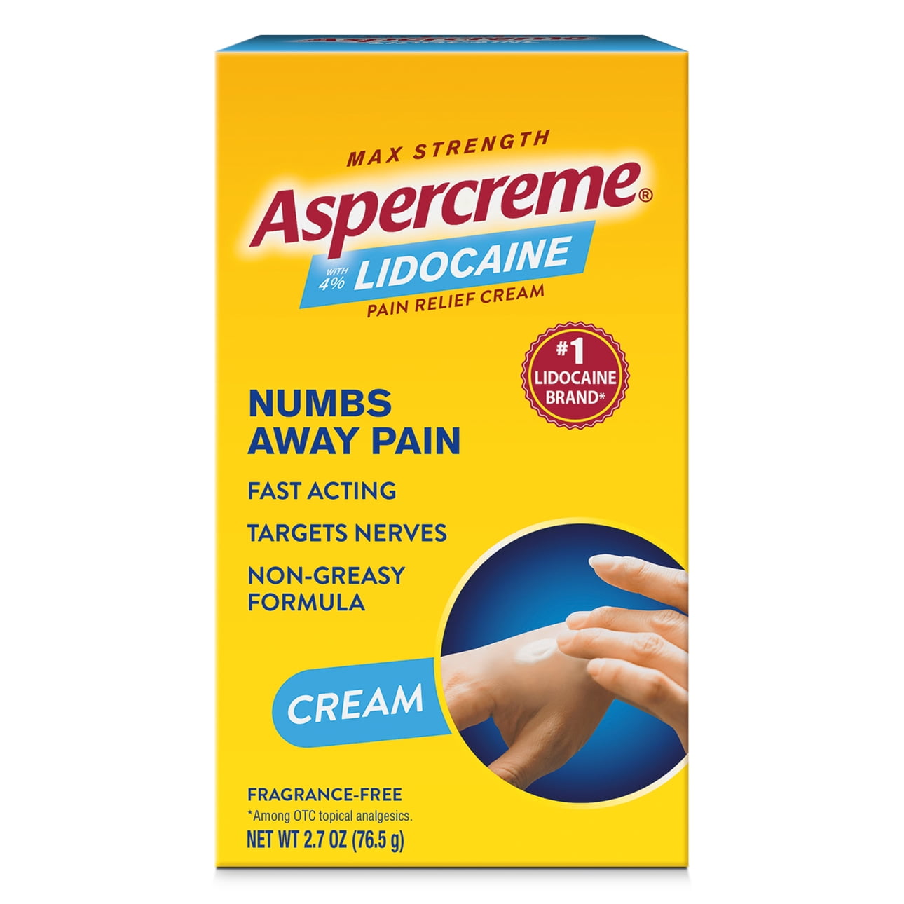 Aspercreme Pain Relieving Creme With Lidocaine (2.7 Oz)