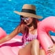 thumbnail image 2 of KAKOWELY Sombrero de pescador para mujer, sombrero de viaje, sombrero de pesca transpirable, sombrero de ala ancha para verano, 2 of 4