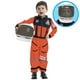 thumbnail image 4 of Disfraz de astronauta con casco para niños de Spooktacular Creations, color naranja, 4 of 7