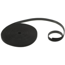 Worgeous 1 Roll Black Nylon Cable Organizer Cord Wrapping Fastening Straps for Indoor Use 0.4x393.7in