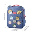 thumbnail image 3 of Bewildely Niños Bolsa de dibujos animados DIY EVA Niño Juguete Decoración Bolsa de gran capacidad Juguetes azul, 3 of 6