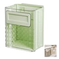 thumbnail image 1 of Oleegame 1PC Foldable Hanging Trash Can Foldable Hanging Kitchen Trash Can Wall Mounted Garbage Box Kitchen Food Waste Hanging Trash Can For Kitchen Cabinet Door Portable Trash Can Green, 1 of 9