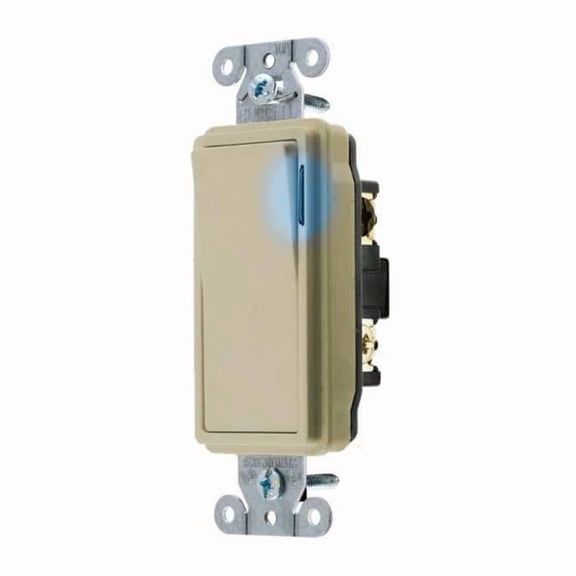 Illminatd Wall Swtch, 3-Way, 20A, Ivry, 120V