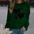 thumbnail image 2 of Valentines Day Sweatshirts Women's Casual Crewneck Pullover Tops Cute Heart Long Sleeve Shirts Top, 2 of 5