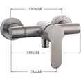 thumbnail image 5 of Wall-mounted Stainless Steel Shower Mixer Tap With Single Lever For Cold And Hot Water, 5 of 5