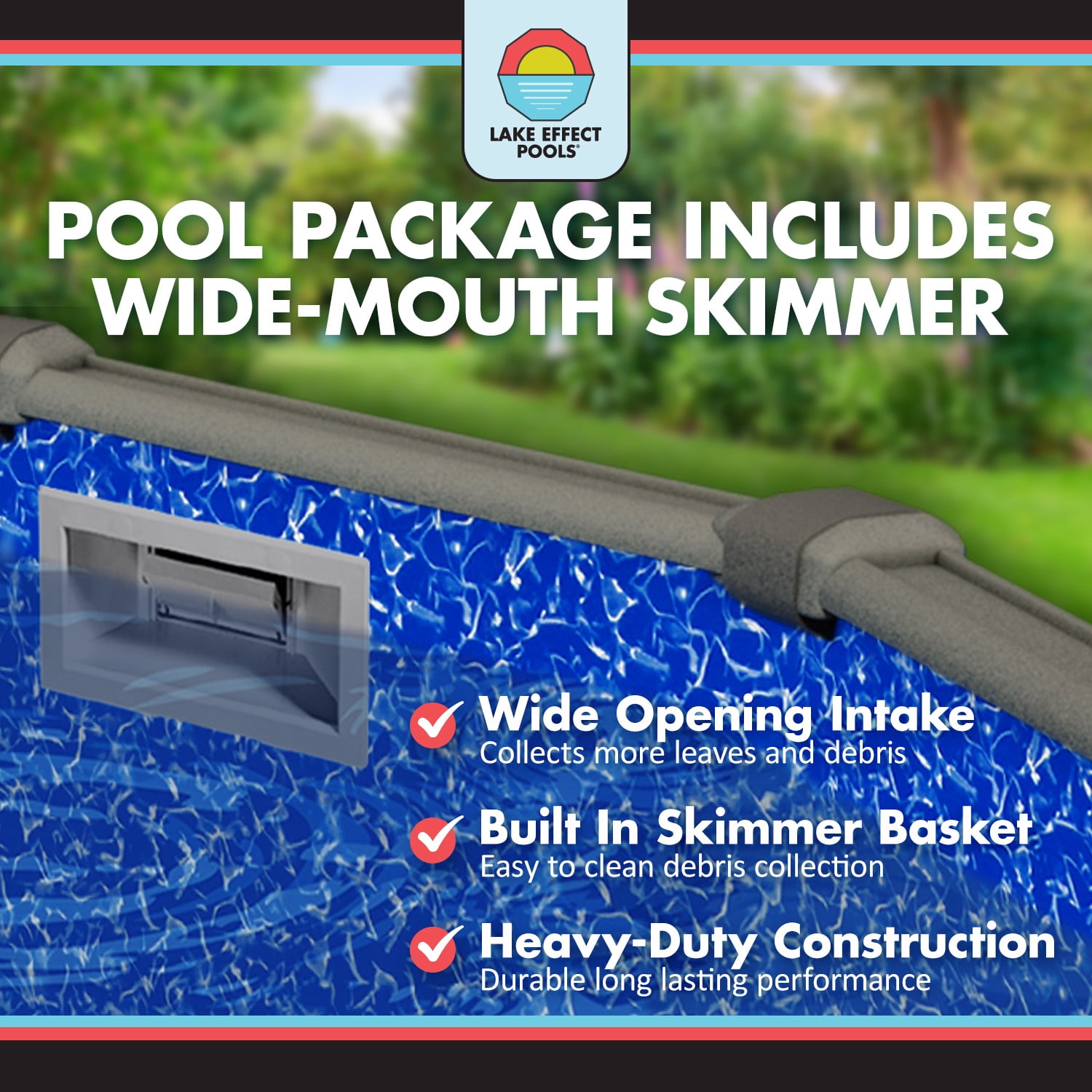 Lake Effect Pools Testudo 27' Round x 52" Resin Protected Steel Above Ground Swimming Pool