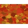 thumbnail image 1 of Ahgly Company Machine Washable Indoor Rectangle Transitional Orange Red Orange Area Rugs, 7' x 10', 1 of 7