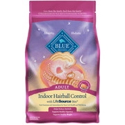Blue Buffalo Indoor Hairball Control Natural Adult Dry Cat Food, Chicken & Brown Rice 5-lb