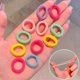 thumbnail image 5 of Small Hair Scrunchies - 200 Pack Assorted Colors Nylon Elastic Bands for Women & Girls Hair Accessories, 5 of 5