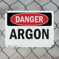 thumbnail image 5 of (2 Pack) Argon OSHA Danger Sign 18 Inch X 12 Inch Plastic Sign, Weather Resistant, UV Protected for Workplace, Business, and Construction Site, Made in the USA, 5 of 8