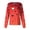 Red, variant on Valentine's Day Scrub Jacket for Women - Long Sleeve Heart Print Button Down Nursing Uniform Top with Pockets Black 4XL