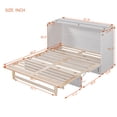 thumbnail image 3 of Harper & Bright Designs Queen Murphy Bed Cabinet Bed, Queen Size Murphy Bed with Storage Drawers, Wood Queen Wall Bed Murphy Bed Chest Murphy Bed Frame, White, 3 of 16