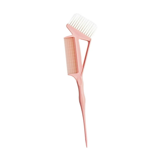 Cepillo de tinte decolorante para cejas, herramienta de salón multifuncional fácil de aplicar. Rosa