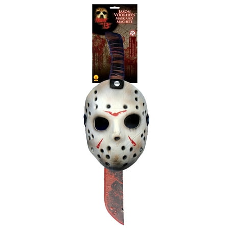 Friday the 13th Jason Mask and Machete Kit (Best Jason Voorhees Mask)