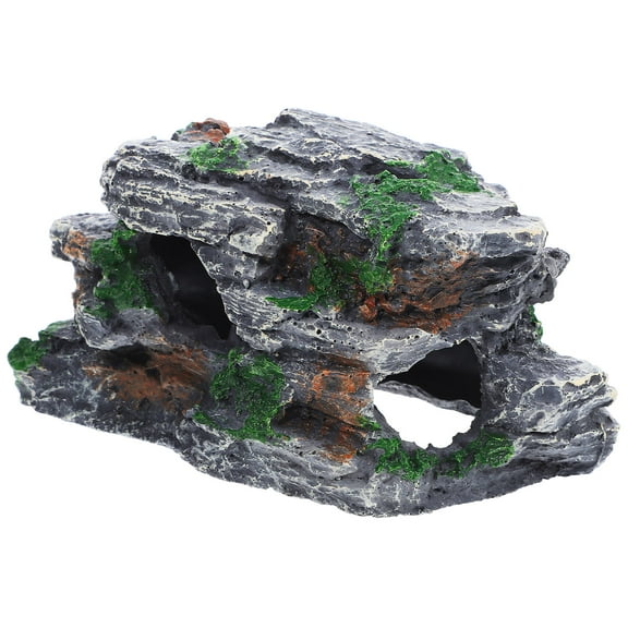 unbranded Stone Rock Cave Ornaments For Aquarium Mountain View Decorations For Small Fish
