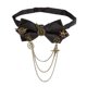 thumbnail image 2 of Choker Collar Punk Necklace With Gear Chain For Girlfriend Comfortable Black Style B---Model code 28978, 2 of 4