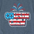 thumbnail image 3 of Instant Message - Cousin Crew Patriotic Art - Toddler And Youth Short Sleeve Graphic T-Shirt, 3 of 6