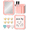 Pink, variant on 11PCS Magnetic Locker Accessories with Pen Holder, Locker Mirror, Whiteboard, Markers, Heart Magnets, Back to School Locker Decorations Supplies-Black