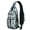 Dark-green-1, variant on Artistic Tiger Crossbody Backpack, Wild Jungle Stripes Sling Bag with Roaring Bengal Face Pattern, Floral Tribal Design Anti-theft Travel Daypack for Tiger Lover, Commuting, Outdoor, Gym
