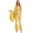 Gold, variant on Women's Retro 70s Disco Dance Jumpsuit One Shoulder Flared Pants Bodysuit Romper Party Clubwear Silver M
