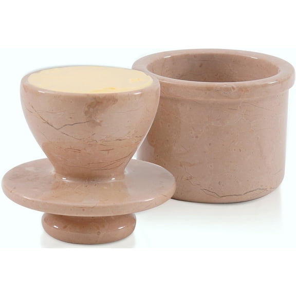 Radicaln Marble Butter Keeper 4.25 inches Verona Handmade Butter Holder For Kitchen Counter Decor Butter Dish Butter Crock & French Butter Holder Ideal Butter Keeper For Spreable Butter