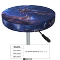 thumbnail image 4 of Round Bar Stool Seat Covers, Starry Sky Wall Flying Tiger Elastic Round Chair Cover Stool Seat Slipcover Bar Stool Cushions Round Pad for 12-14 inch, 4 of 7