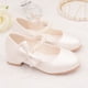 thumbnail image 5 of Zapatos para niños, zapatos de cuero para niños, lazo blanco, primavera y otoño, zapatos de princesa de tacón alto para niñas, zapatos de marea perlada, 5 of 6